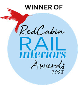 Winner of the RedCabin RAIL Interiors Awards 2023